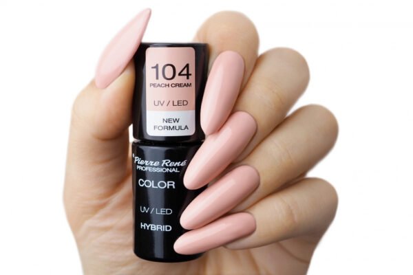 HYBRID COLOURED POLISH 104 PEACH CREAM - Image 2