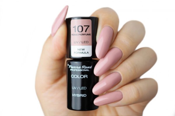 HYBRID COLOURED POLISH 107 ROSE PERFUME - Image 2