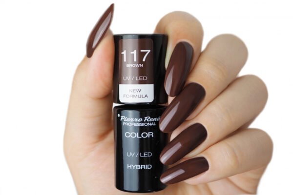 HYBRID COLOURED POLISH 117 BROWN - Image 2