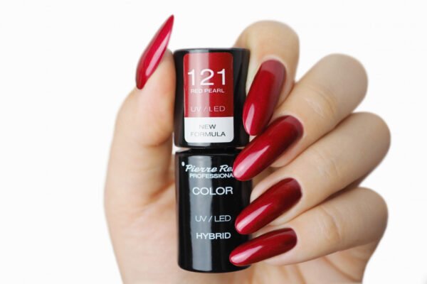 HYBRID COLOURED POLISH NEW 121 RED PEARL - Image 2
