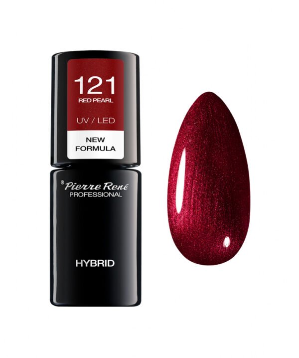 HYBRID COLOURED POLISH NEW 121 RED PEARL