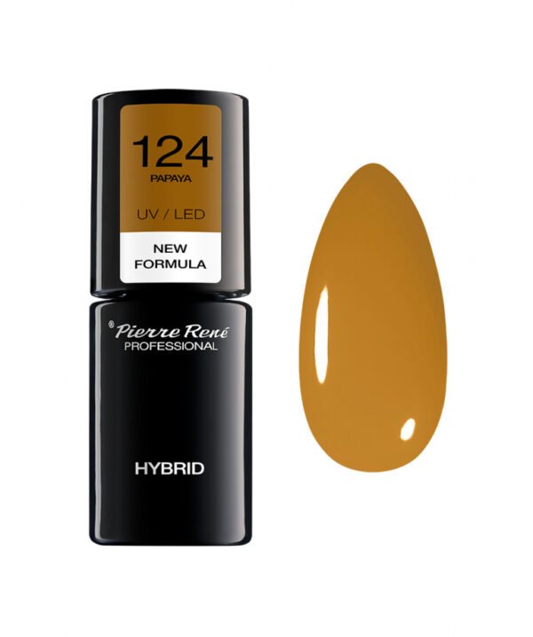 HYBRID COLOURED POLISH 124 PAPAYA