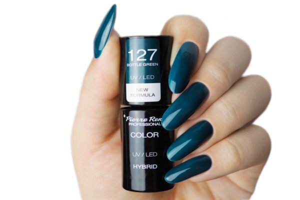 HYBRID COLOURED POLISH 127 BOTTLE GREEN - Image 2