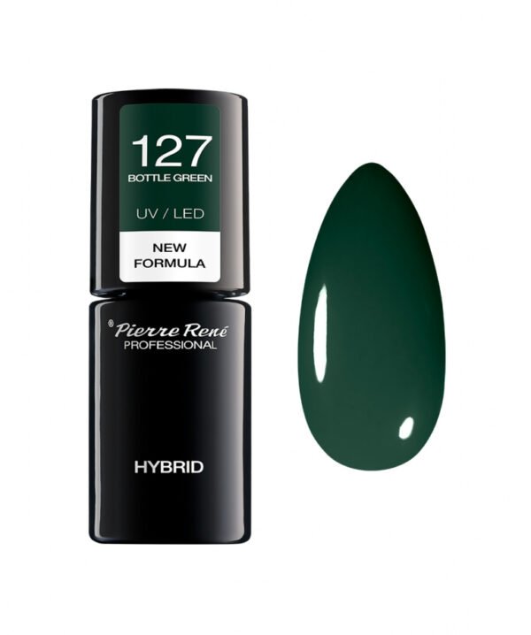 HYBRID COLOURED POLISH 127 BOTTLE GREEN