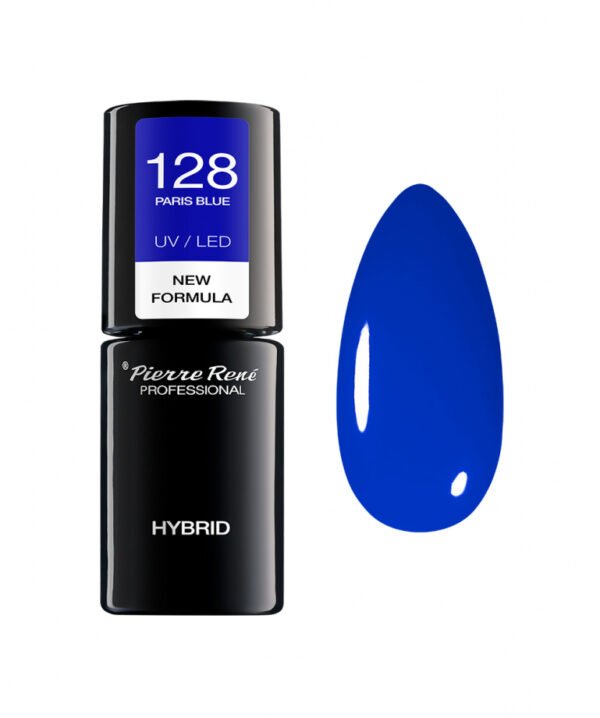 HYBRID COLOURED POLISH 128 PARIS BLUE