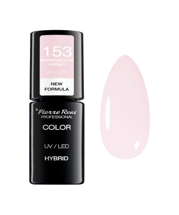HYBRID COLOURED POLISH 153 MARSHMALLOW SORBET