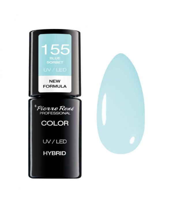 HYBRID COLOURED POLISH 155 BLUE SORBET