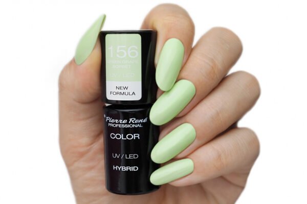 HYBRID COLOURED POLISH 156 GREEN GRAPE SORBET - Image 2