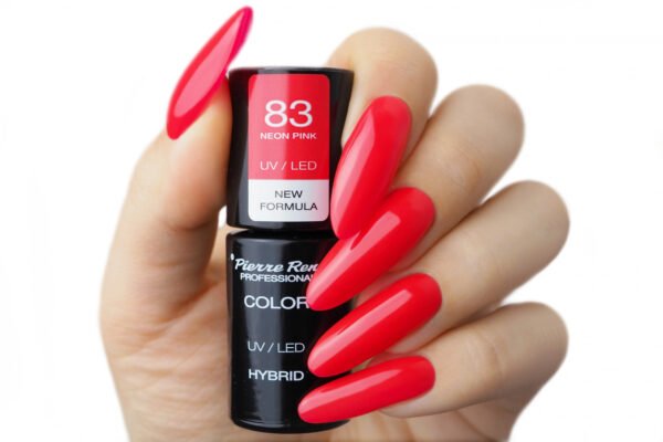 HYBRID COLOURED POLISH 83 NEON PINK - Image 2