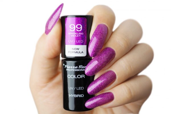 HYBRID COLOURED POLISH 99 SPARKLING VIOLET - Image 2