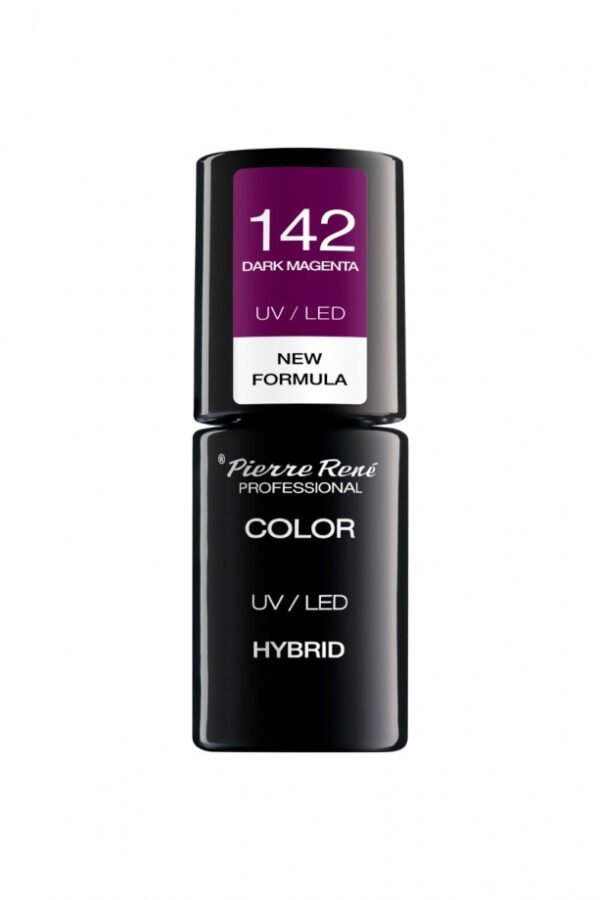 HYBRID COLOURED POLISH 142 DARK MAGENTA
