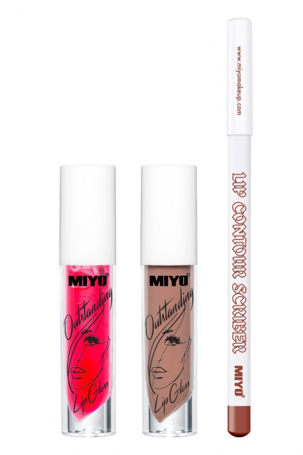 MIYOLICIOUS SMOOCH LIP TRIO NO. 01 BISCUIT - Image 2