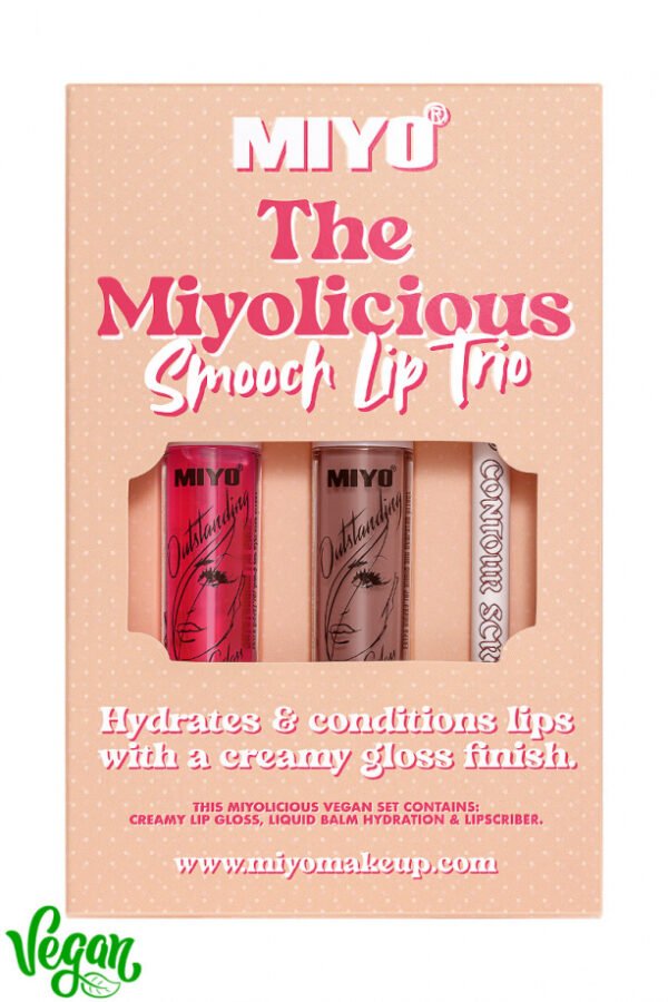 MIYOLICIOUS SMOOCH LIP TRIO NO. 02 PECAN